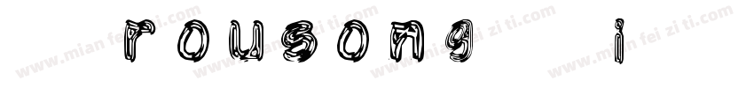 SJrousong-Xi Regular字体转换